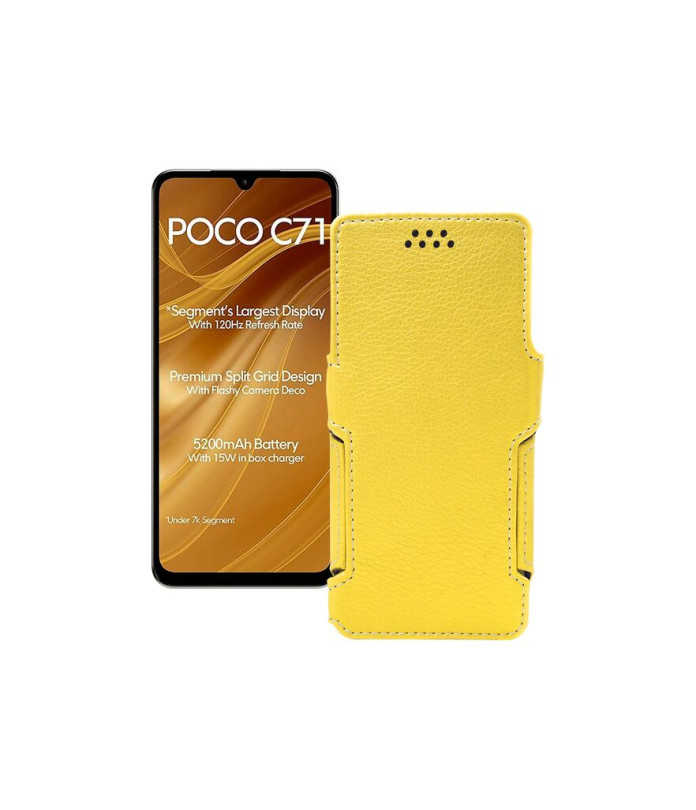 Чохол-книжка з екошкіри для телефону Xiaomi Poco C71