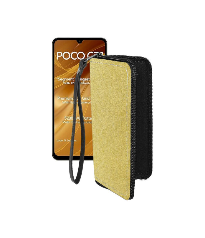 Чохол-гаманець з екошкіри для телефону Xiaomi Poco C71