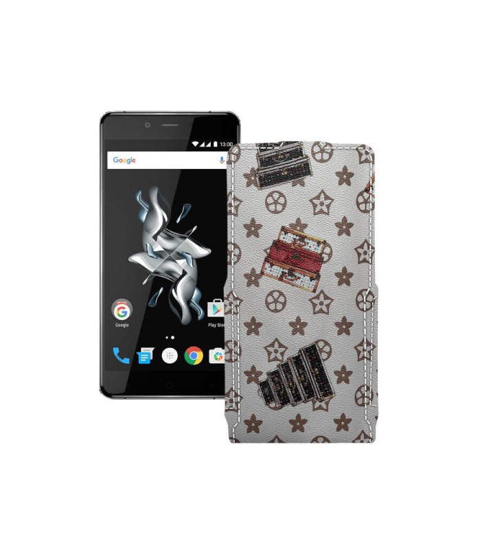 Чохол-флип з екошкіри для телефону OnePlus X