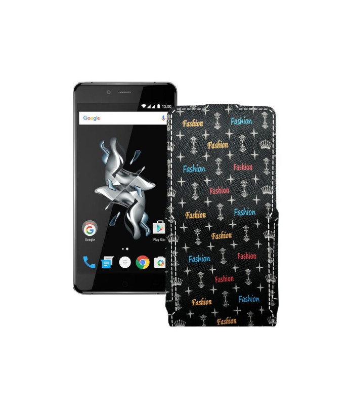 Чохол-флип з екошкіри для телефону OnePlus X