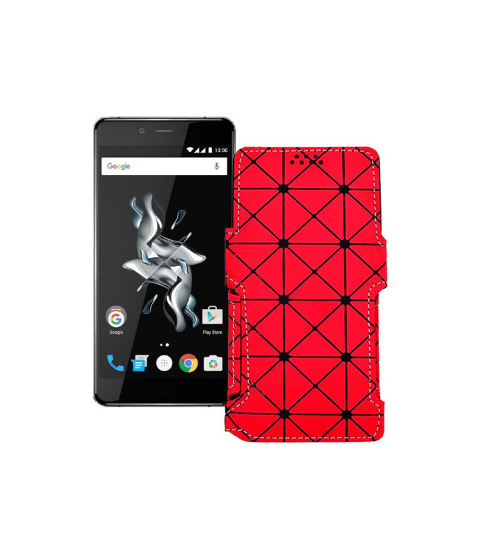 Чохол-книжка з екошкіри для телефону OnePlus X