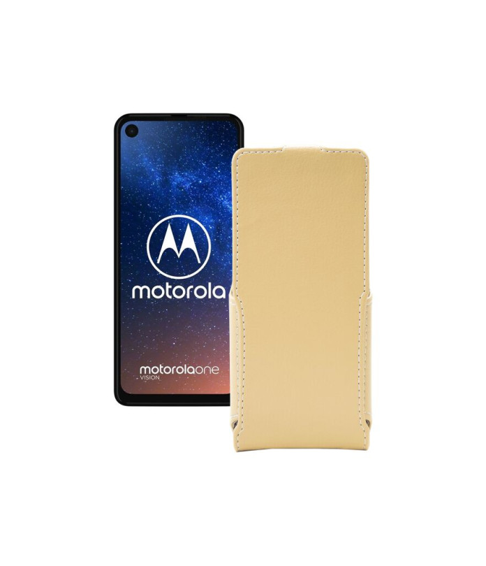 Чохол-флип з екошкіри для телефону Motorola One Vision