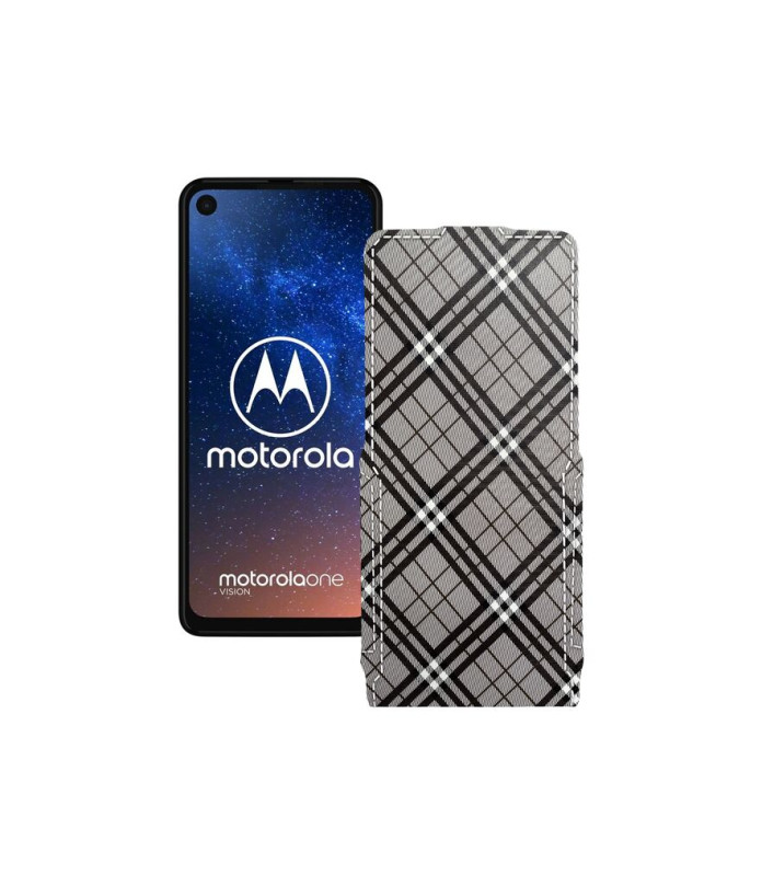 Чохол-флип з екошкіри для телефону Motorola One Vision