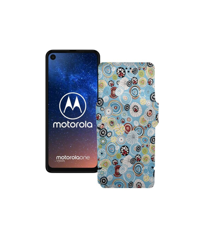 Чохол-книжка з екошкіри для телефону Motorola One Vision