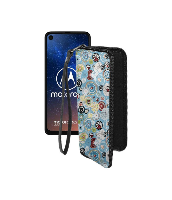 Чохол-гаманець з екошкіри для телефону Motorola One Vision