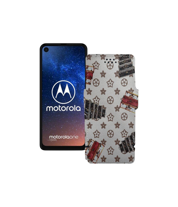 Чохол-книжка з екошкіри для телефону Motorola One Vision