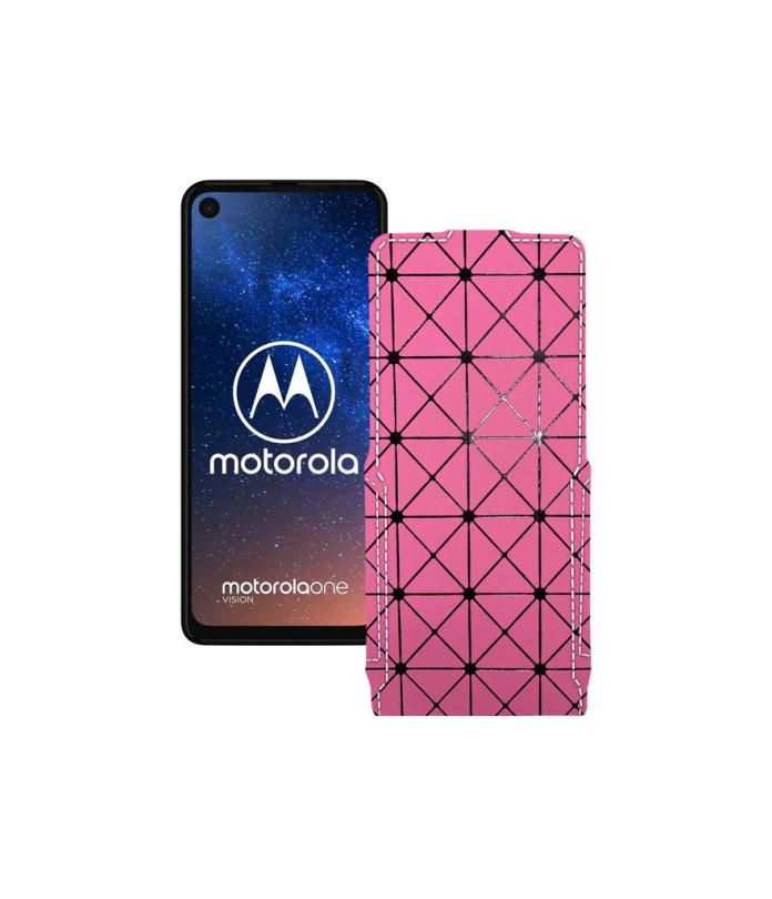 Чохол-флип з екошкіри для телефону Motorola One Vision