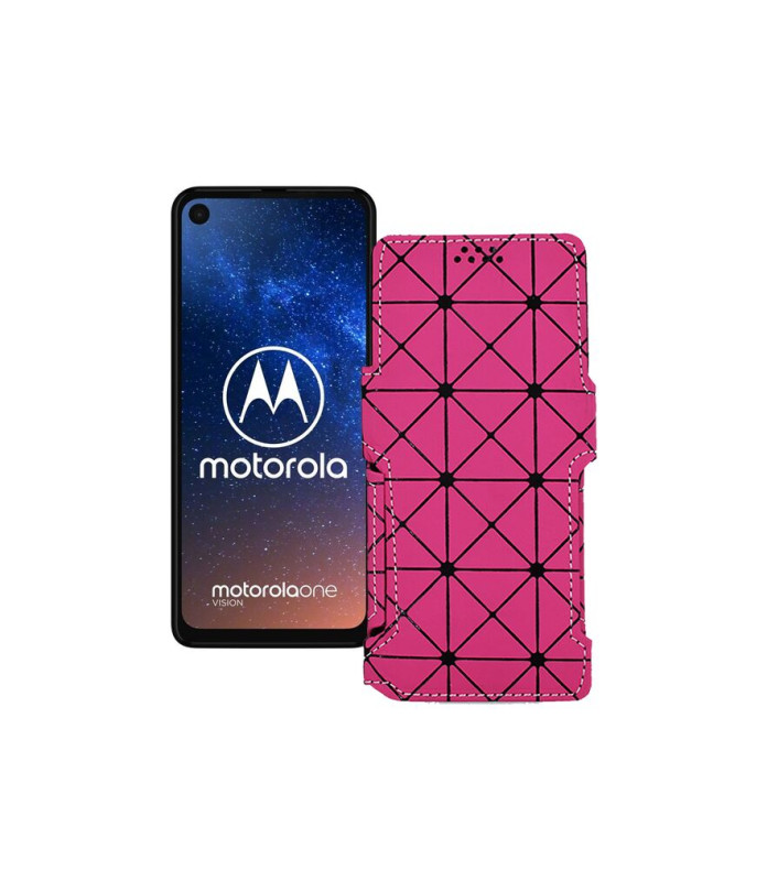 Чохол-книжка з екошкіри для телефону Motorola One Vision