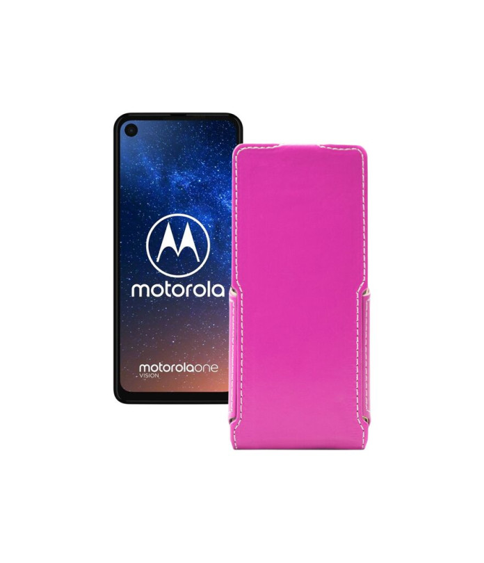 Чохол-флип з екошкіри для телефону Motorola One Vision