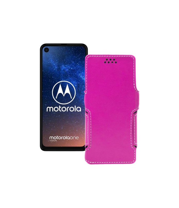 Чохол-книжка з екошкіри для телефону Motorola One Vision