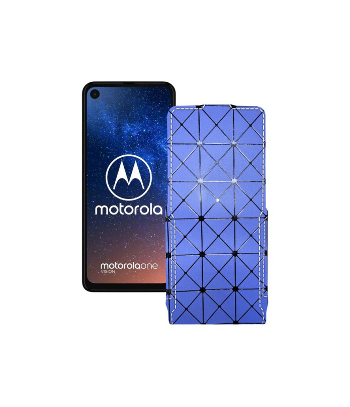 Чохол-флип з екошкіри для телефону Motorola One Vision