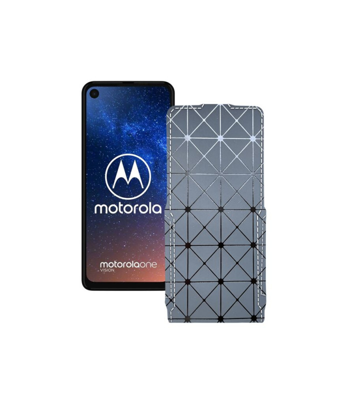 Чохол-флип з екошкіри для телефону Motorola One Vision