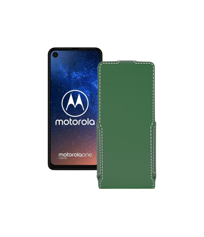 Чохол-флип з екошкіри для телефону Motorola One Vision