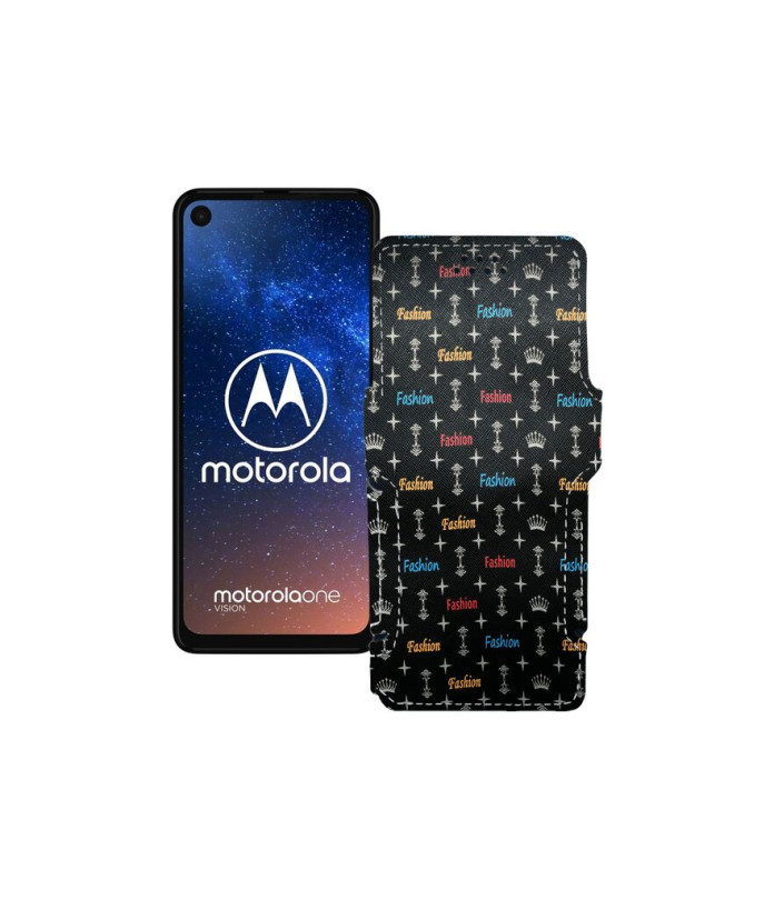 Чохол-книжка з екошкіри для телефону Motorola One Vision