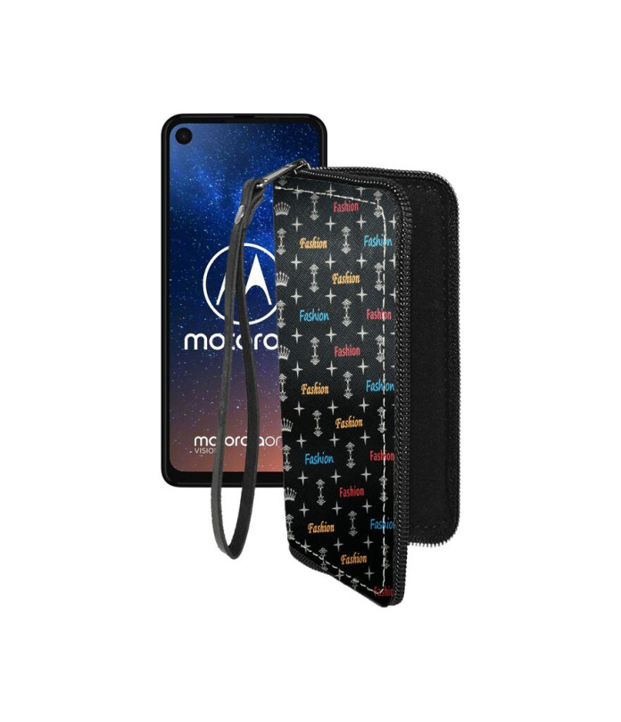 Чохол-гаманець з екошкіри для телефону Motorola One Vision