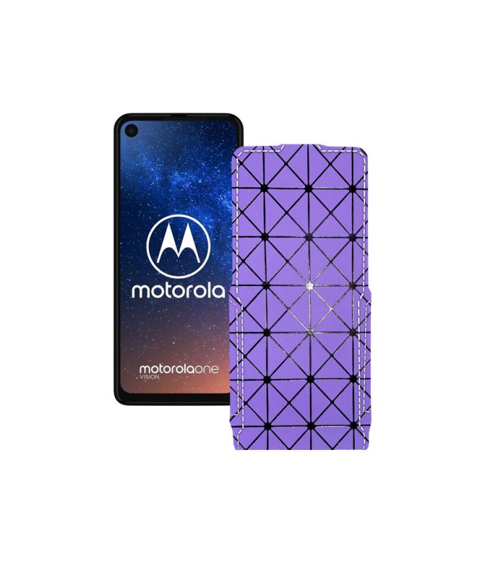 Чохол-флип з екошкіри для телефону Motorola One Vision