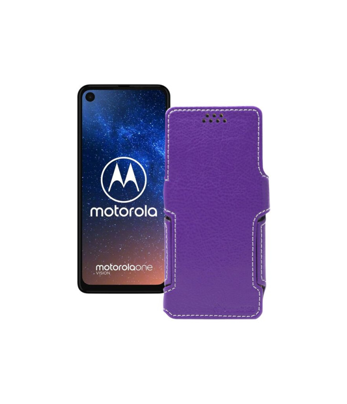 Чохол-книжка з екошкіри для телефону Motorola One Vision