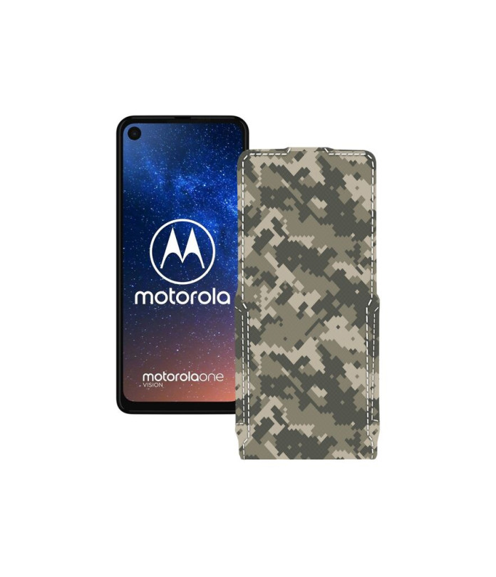 Чохол-флип з екошкіри для телефону Motorola One Vision