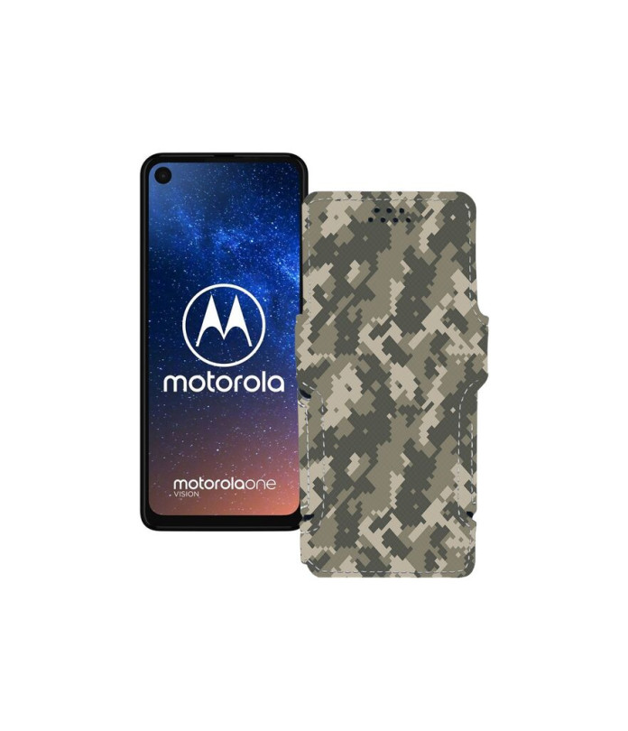 Чохол-книжка з екошкіри для телефону Motorola One Vision