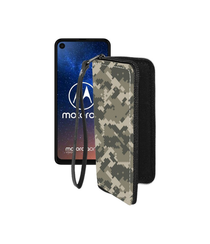 Чохол-гаманець з екошкіри для телефону Motorola One Vision