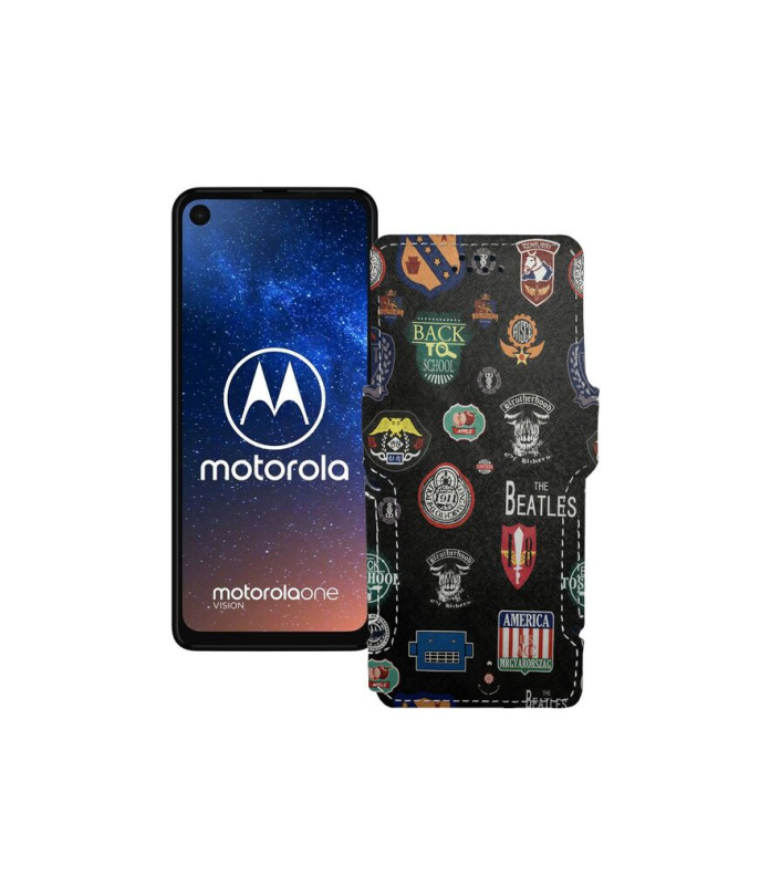 Чохол-книжка з екошкіри для телефону Motorola One Vision