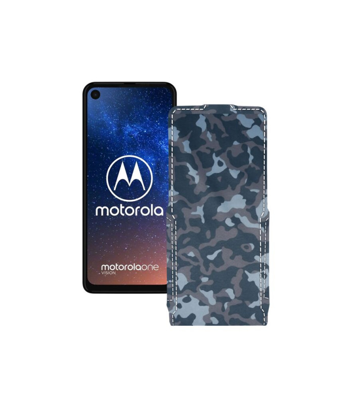 Чохол-флип з екошкіри для телефону Motorola One Vision