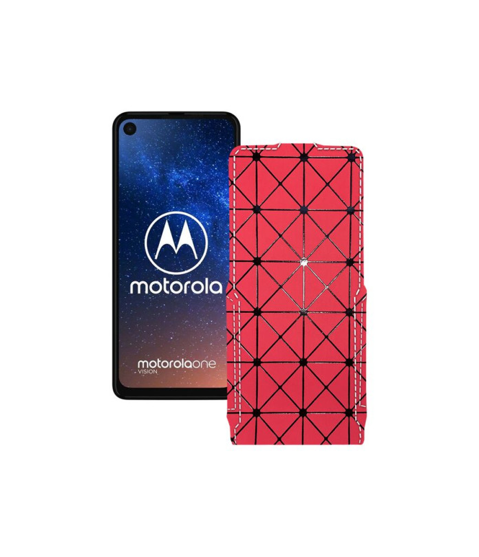 Чохол-флип з екошкіри для телефону Motorola One Vision