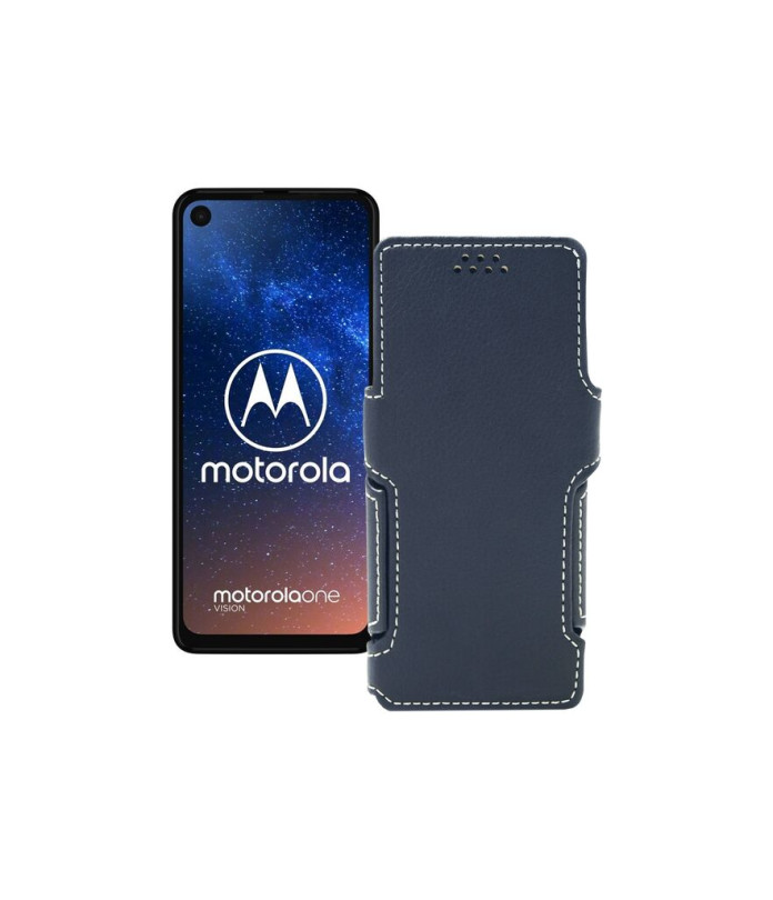 Чохол-книжка з екошкіри для телефону Motorola One Vision