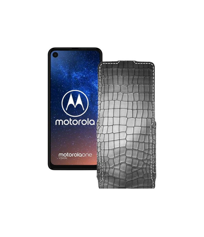 Чохол-флип з екошкіри для телефону Motorola One Vision