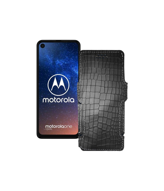 Чохол-книжка з екошкіри для телефону Motorola One Vision