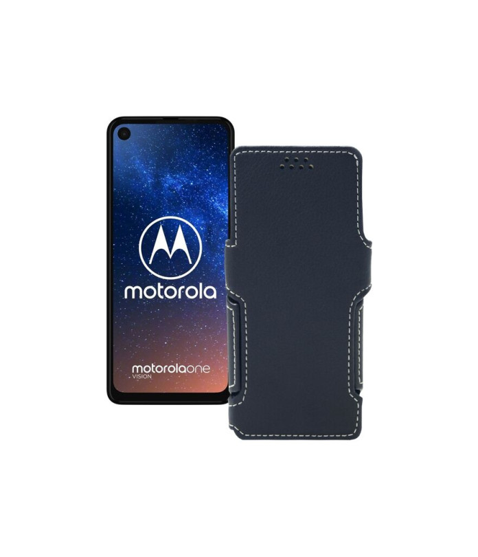 Чохол-книжка з екошкіри для телефону Motorola One Vision