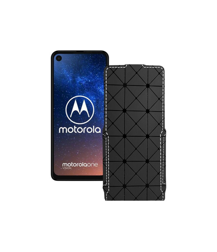 Чохол-флип з екошкіри для телефону Motorola One Vision