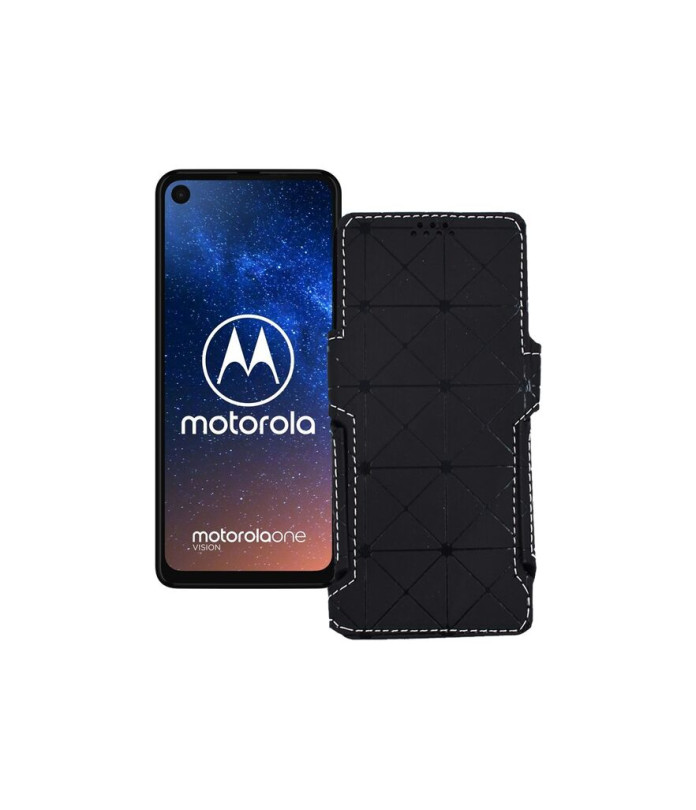 Чохол-книжка з екошкіри для телефону Motorola One Vision