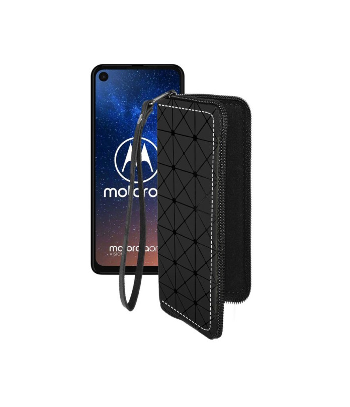 Чохол-гаманець з екошкіри для телефону Motorola One Vision