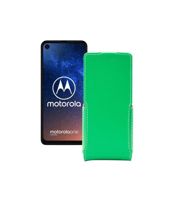 Чохол-флип з екошкіри для телефону Motorola One Vision