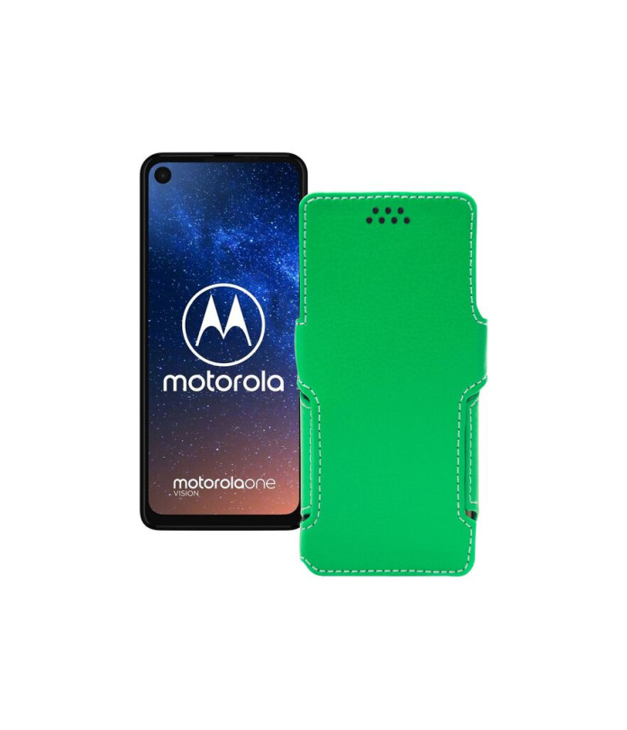 Чохол-книжка з екошкіри для телефону Motorola One Vision