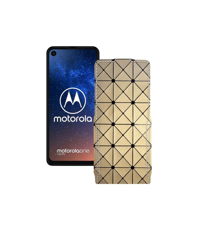 Чохол-флип з екошкіри для телефону Motorola One Vision