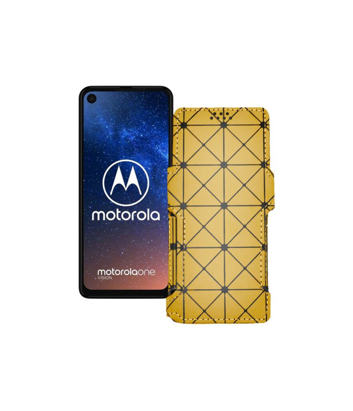 Чохол-книжка з екошкіри для телефону Motorola One Vision