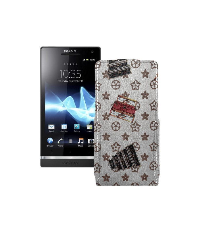 Чохол-флип з екошкіри для телефону Sony Xperia S (LT26i)