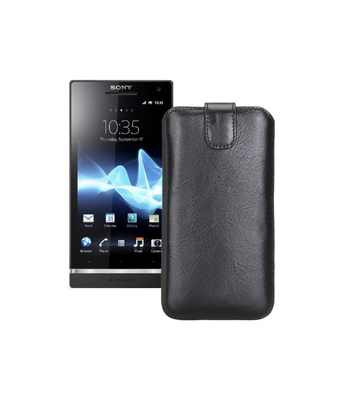 Витяжка з екошкіри для телефону Sony Xperia S (LT26i)