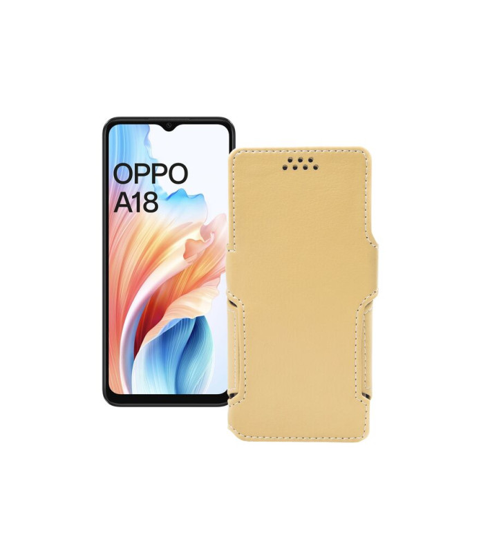 Чохол-книжка з екошкіри для телефону OPPO A18