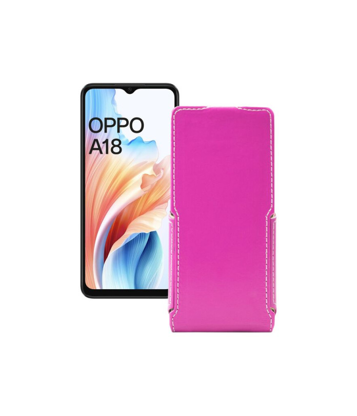 Чохол-флип з екошкіри для телефону OPPO A18