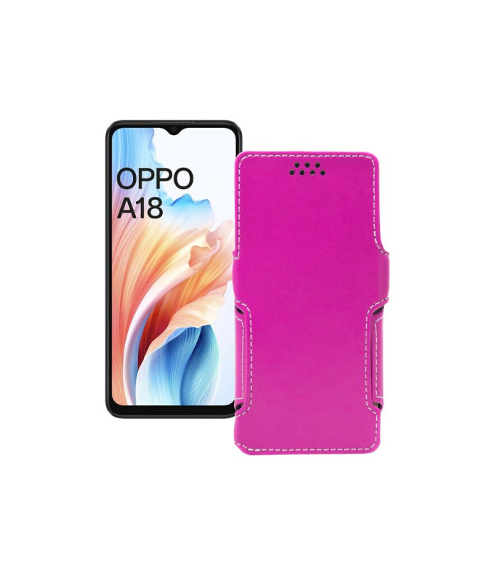 Чохол-книжка з екошкіри для телефону OPPO A18