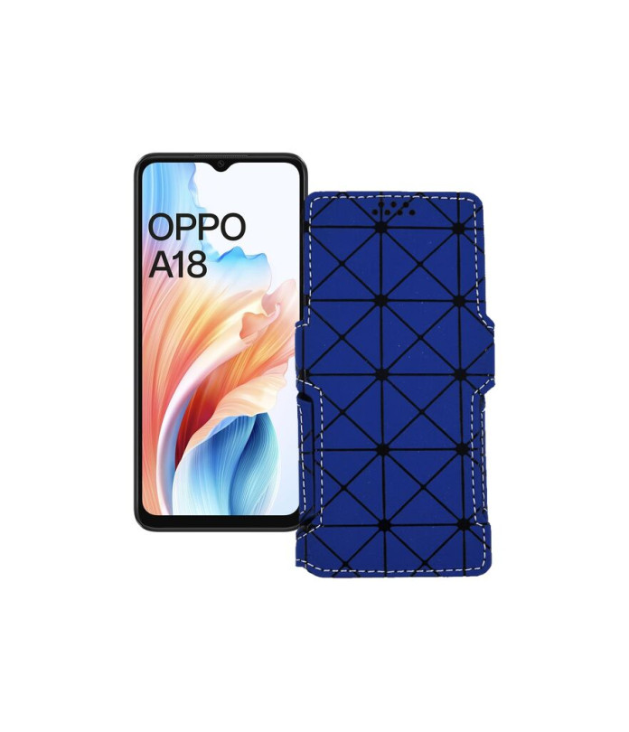 Чохол-книжка з екошкіри для телефону OPPO A18