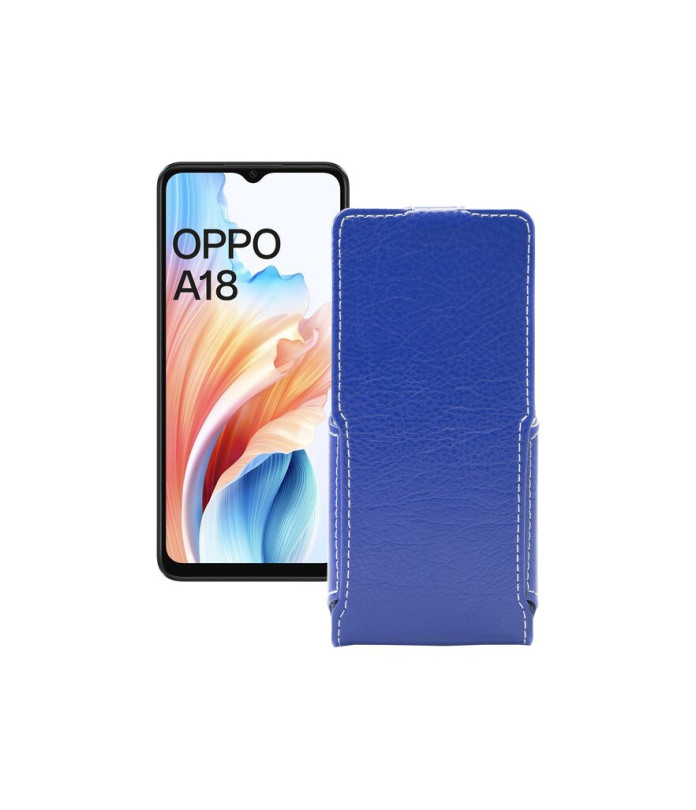 Чохол-флип з екошкіри для телефону OPPO A18