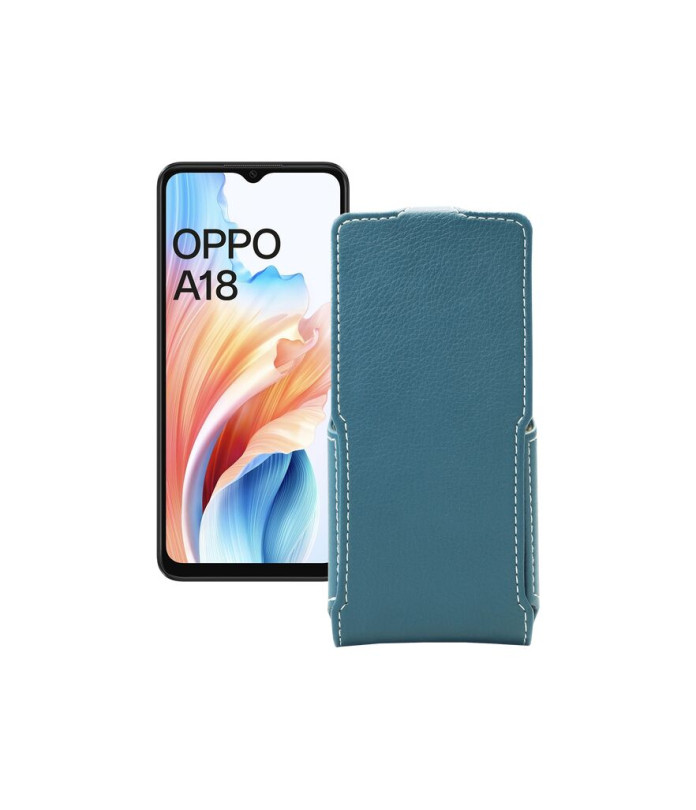 Чохол-флип з екошкіри для телефону OPPO A18