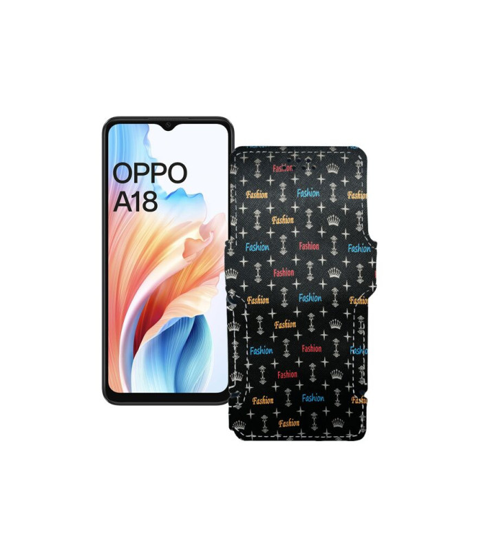 Чохол-книжка з екошкіри для телефону OPPO A18