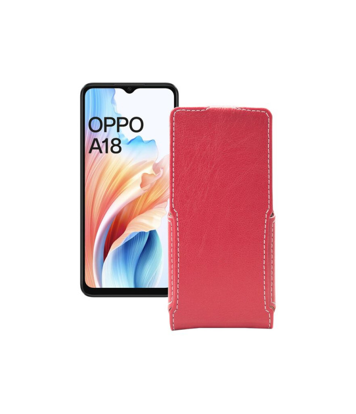 Чохол-флип з екошкіри для телефону OPPO A18