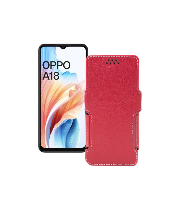 Чохол-книжка з екошкіри для телефону OPPO A18