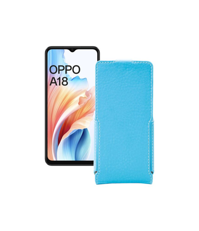 Чохол-флип з екошкіри для телефону OPPO A18